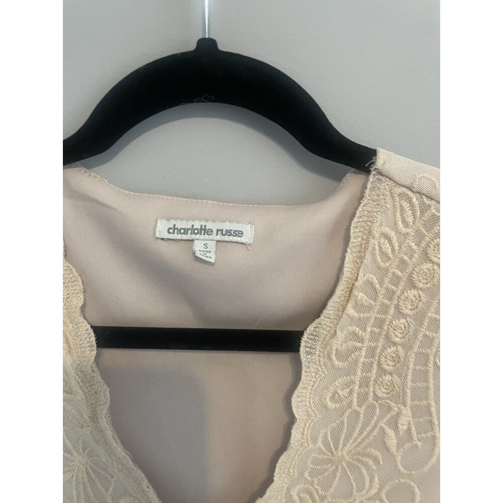 Charlotte Russe Mini Dress Lace And Lined small‎ - Picture 2 of 5